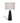 Flare Beam Brush Black Table Lamp 61Cm High X 30Cm