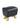 Black Leather Footstool