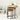 Round Nest Of Three Tables Light Oak Black Base