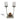 Orbglow Twin Candle Stand 53Cm High X 36Cm Wide