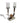 Orbglow Twin Candle Stand 53Cm High X 36Cm Wide