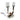 Orbglow Twin Candle Stand 53Cm High X 36Cm Wide