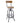 Solid Wood Bar Stool With Back
