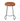 Tan Leather Seat Bar Stool 70Cm