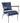 blue leather armchair chair