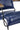 Blue Leather Armchair Chair