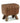 42X40Cm Footrest In Brown Leather