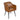 Pacific Real Leather Dining Chair Brown