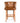 Buttoned Back Genuine Leather Large Bar Stool Tan