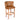 Buttoned Back Genuine Leather Large Bar Stool Tan