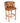 Buttoned Back Genuine Leather Large Bar Stool Tan