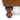 Ullswater Genuine Leather Buttoned Rectangular Footstool Tan