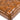 Ullswater Genuine Leather Buttoned Rectangular Footstool Tan