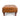 Ullswater Genuine Leather Buttoned Rectangular Footstool Tan