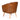 Hudson Genuine Leather Accent Tub Chair Tan