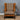 Norton Italian Leather And Tweed Wing Back Chair