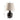 Round Brown Enamel Table Lamp 58Cm High X 40Cm X 40Cm