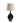 Brown Enamel Wash Table Lamp 77Cm High X 40Cm X 40Cm