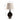 Brown Enamel Wash Table Lamp 77Cm High X 40Cm X 40Cm