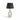 White Wash Table Lamp With Black Shade 76Cm High X 40Cm X 40Cm