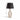 White Wash Table Lamp With Black Shade 76Cm High X 40Cm X 40Cm
