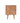 Avery Solid Mango Wood Geometric Bedside Table