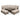 Tamper Brown Rattan Corner Sofa With Rising Table And 2 Benches