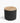 Fuji Marble Round Side Table Black Base