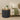 Fuji Marble Round Side Table Black Base