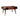 Lottie Dark Wood Coffee Table H 46 X W 85 X D 46 Cm
