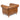 1 Seater Leather Chesterfield Armchair Tan