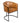 Carmen Real Genuine Leather Dining Chair Tan
