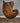 Retro Leather Swivel Egg Armchair Tan
