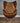Retro Leather Swivel Egg Armchair Tan