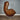 Retro Leather Swivel Egg Armchair Tan