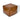 Harris Large Real Leather Footstool Brown