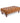 Ullswater Genuine Leather Buttoned Rectangular Footstool (Tan)
