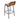 Cassia Real Leather Bar Stool Brown