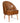 Camden Tan Genuine Leather Quilted Accent Chair
