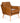 Oslo Tan Genuine Leather Mid Century Armchair