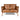 Kensington Leather 2 Seater Sofa Brown