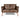 Kensington Leather 2 Seater Sofa Old English