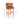 Buttoned Back Genuine Leather Large Bar Stool Tan
