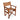 Jenson Real Leather Dining Chair Brown