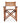 Jenson Real Leather Dining Chair Brown