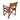 Jenson Real Leather Dining Chair Brown