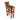 Jenson Real Leather Dining Chair Brown