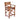 Toby Real Leather Bar Stool Brown