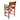 Toby Real Leather Bar Stool Brown