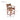 Toby Real Leather Bar Stool Brown
